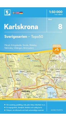 Karlskrona Sverigeserien - Topo50 - blad 8