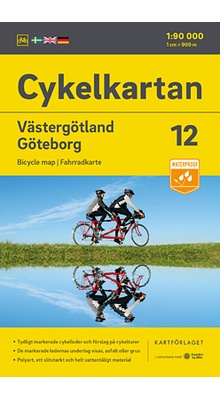 Cykelkartan 12 - Västergötland med Gøteborg