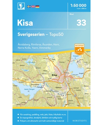 Kisa Sverigeserien - Topo50 - blad 33
