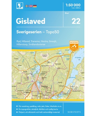 Gislaved Sverigeserien - Topo50 - blad 22