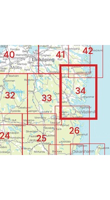 Valdemarsvik Sverigeserien - Topo50 - blad 34