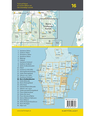 Cykelkartan 16 - Smålandskysten nord