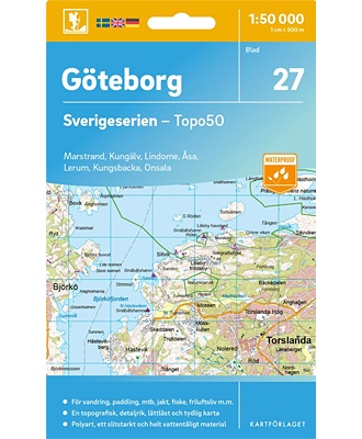 Göteborg Sverigeserien - Topo50 - blad 27