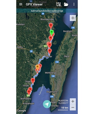 Kalmarsundsleden. GPX-fil
