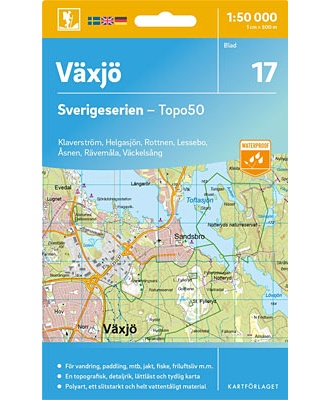 Växjö Sverigeserien - Topo50 - blad 17