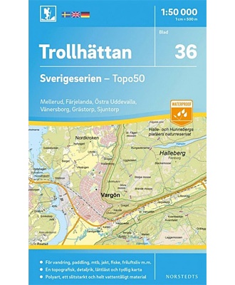 Trollhättan Sverigeserien - Topo50 - blad 36
