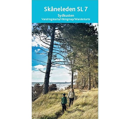 Skåneleden SL7 Sydkust - kort