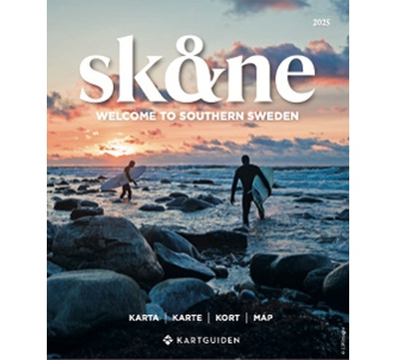 Kort over Skåne