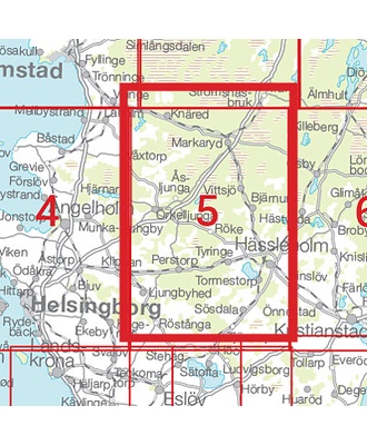 Hässleholm Sverigeserien - Topo50 - blad 5