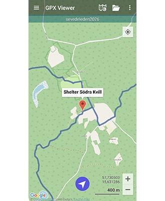 Sevedeleden. GPX-fil