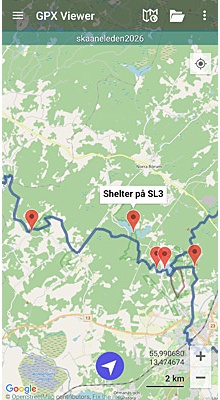 Skåneleden SL1-SL7. GPX-fil