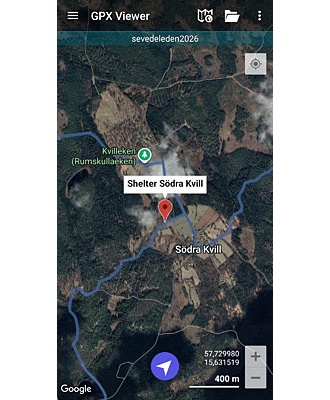 Sevedeleden. GPX-fil