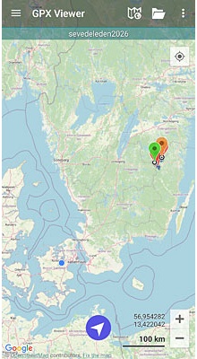 Sevedeleden. GPX-fil