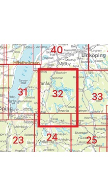 Tranås Sverigeserien - Topo50 - blad 32