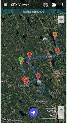 Sevedeleden. GPX-fil