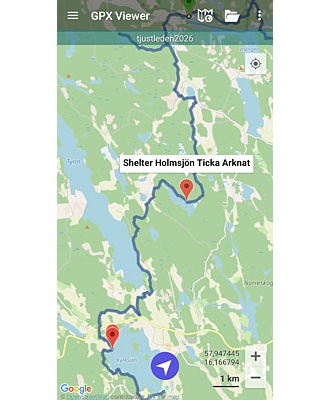 Tjustleden. GPX-fil