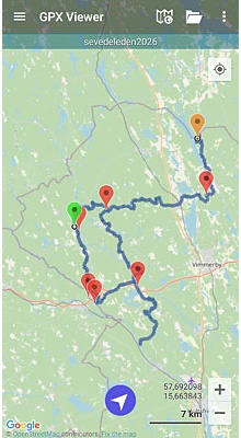 Sevedeleden. GPX-fil