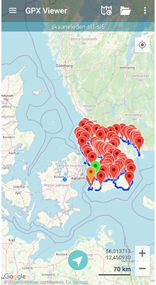 Skåneleden SL1-SL5. GPX-fil