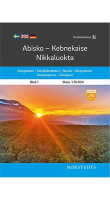 Outdoorkartan blad 1: Abisko Kebnekaise Nikkaluokta