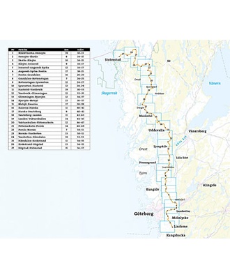 Friluftsatlas Bohusleden 1:50.000