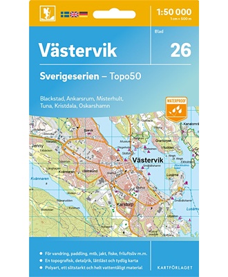 Västervik Sverigeserien - Topo50 - blad 26