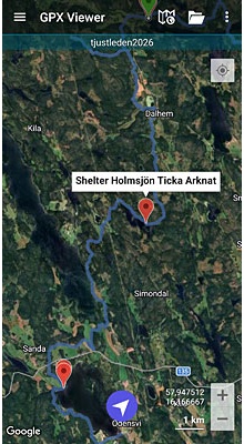 Tjustleden. GPX-fil