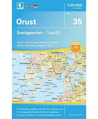 Orust Sverigeserien - Topo50 - blad 35