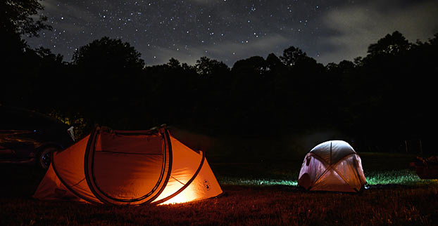 Nat på Lomma Camping