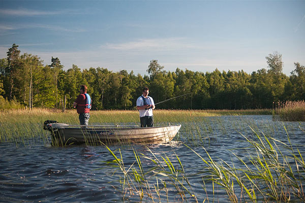 Mjölknabbens Camping ved søen Åsnen