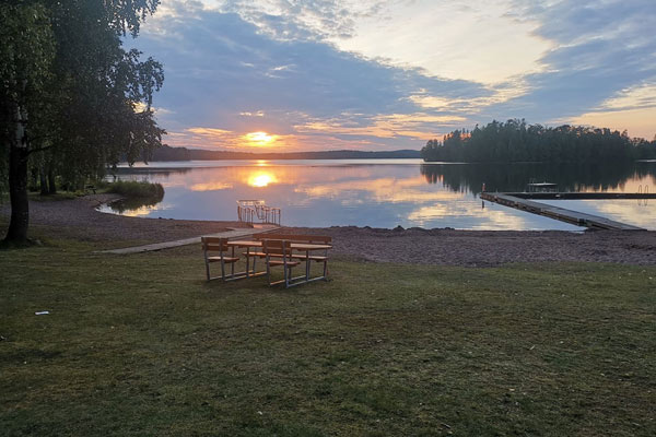 Odensvi camping ved Kyrksjön