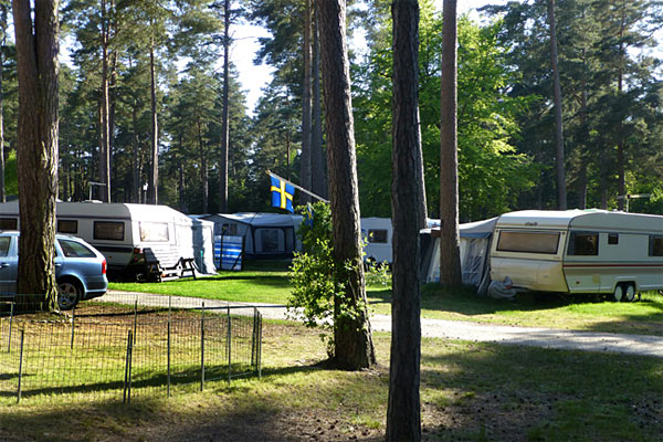 Rigelejestrand Camping er uden faste, optegnede standpladser