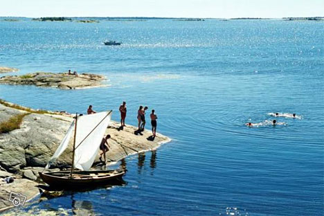Skönstavik Camping ligger ud til havet Skönstavik Camping ligger ud til havet