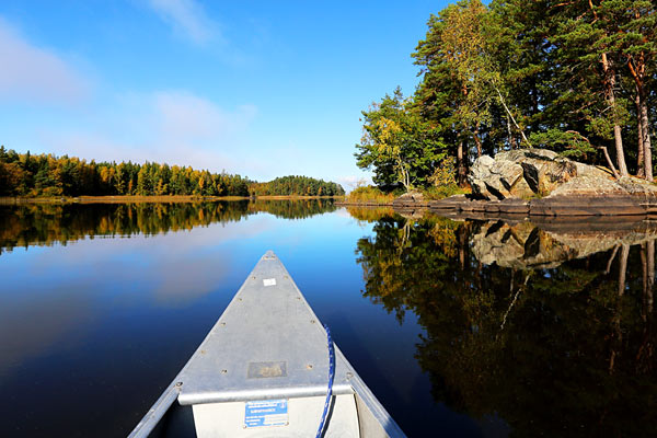 Kanopadling ved Urshult Camping