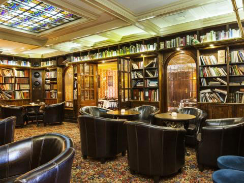 Biblioteket på Elite Hotel Savoy i Malmø, Sverige Biblioteket på Elite Hotel Savoy i Malmø, Sverige