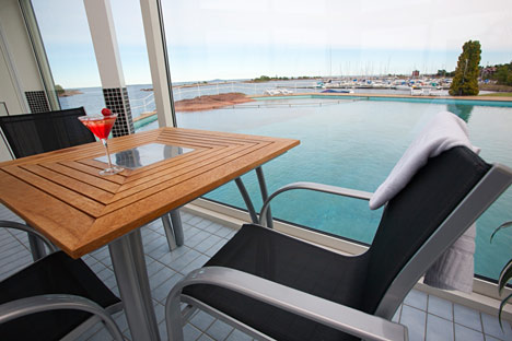 Fra Best Western Hotel Corallen er der smuk udsigt over havet Fra Best Western Hotel Corallen er der smuk udsigt over havet