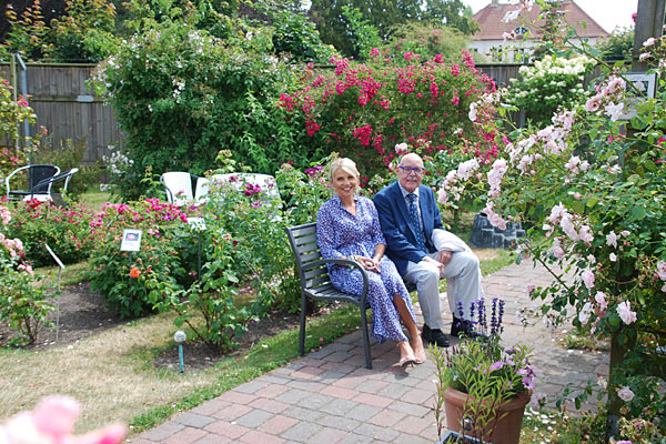 Hotel Turistgården har en skøn rosenhave