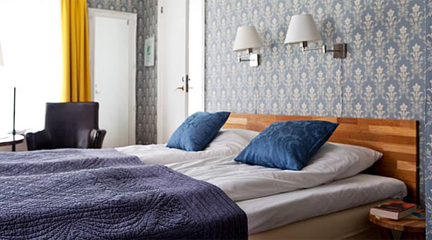 Dobbeltværelse på Hotell S:t Clemens i Visby Dobbeltværelse på Hotell S:t Clemens i Visby