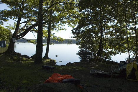 Du kan telte med udsigt til søen