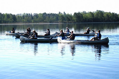 Sydsvensk kanoferie ved Markaryd, Sverige