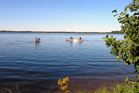 Kanotur på den svenske sø