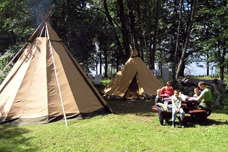 Tipi-telt i Småland
