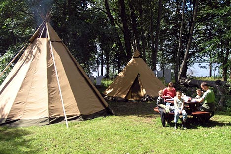 Tipi-telt i Småland Tipi-telt i Småland