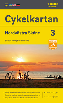 Cykelkartan 3 - Skåne nordvest. Målestok 1:90.000