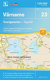 Oskarshamn Sverigeserien - Topo50 - blad 23. Målestok 1:50.000