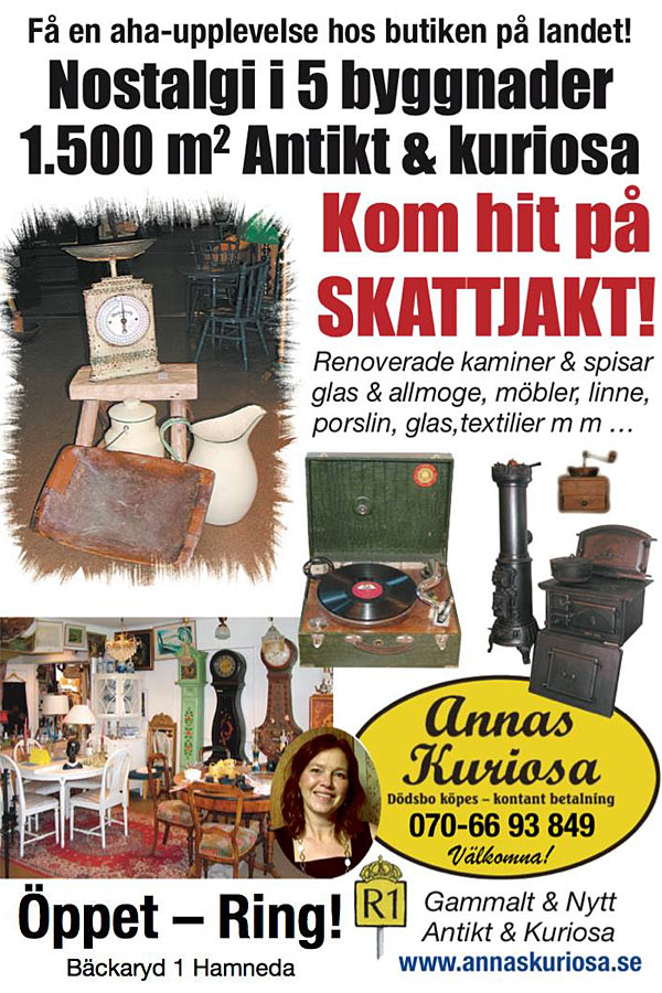 Annas Kuriosa - antikviteter, almue m.m. Annas Kuriosa - antikviteter, almue m.m.