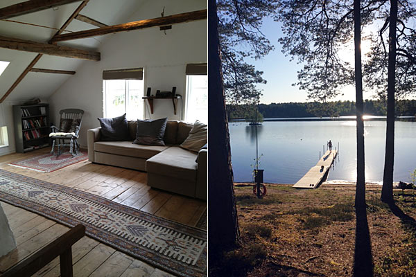Første salen på huset i Dalstorp og sø i nærområdet Første salen på huset i Dalstorp og sø i nærområdet