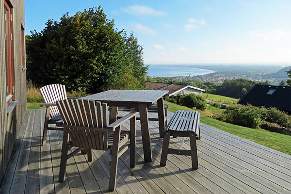 Udsigt fra sommerhuset i Båstad Udsigt fra sommerhuset i Båstad