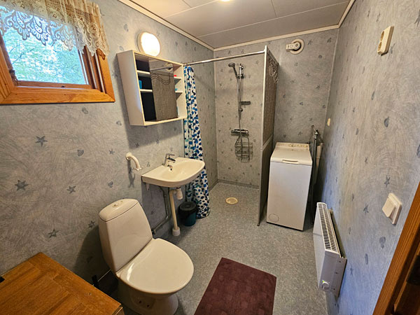 Badeværelset i sommerhus Badeværelset i sommerhus