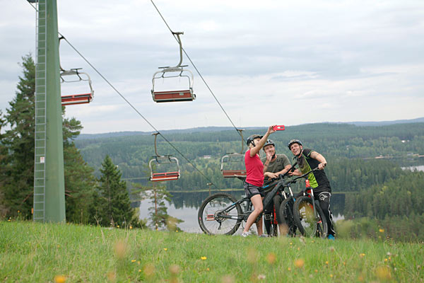 MTB-kørsel ved Isaberg