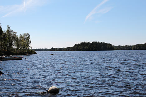 Svensk sommerhus på landet i Småland